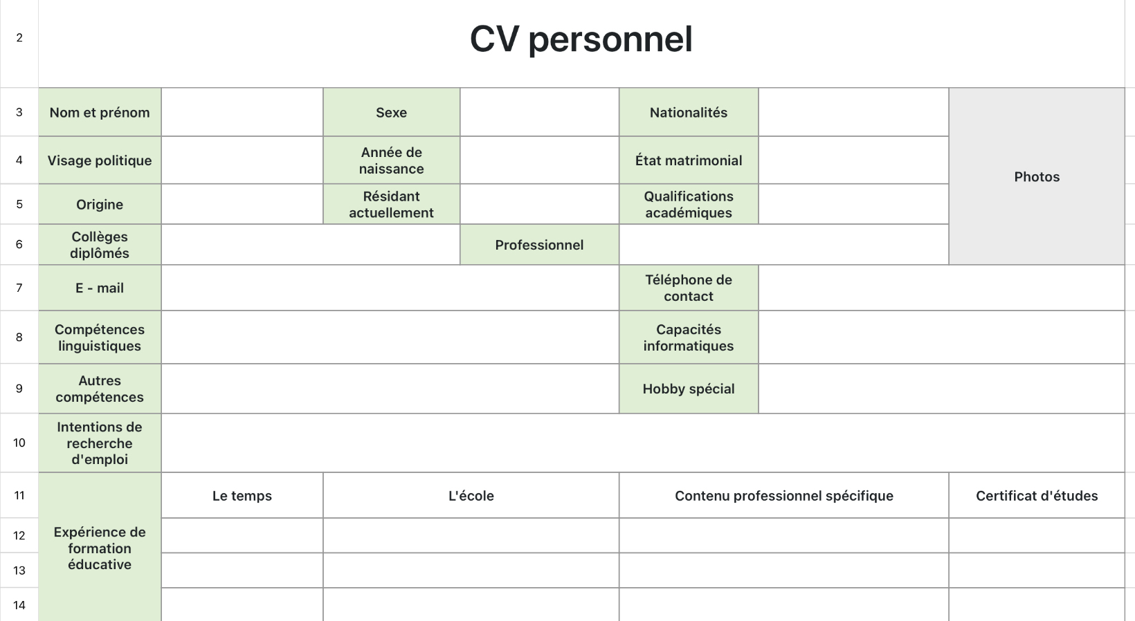 CV personnel 8